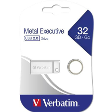 Verbatim Pendrive, 32GB, USB 2.0, VERBATIM "Executive Metal", ezüst pendrive