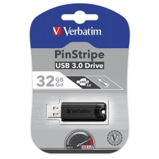 Verbatim Pendrive, 32GB, USB 3.0, "Pinstripe", fekete pendrive