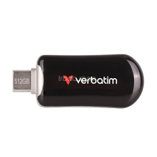 Verbatim Pendrive, 512GB, USB-C 3.2 Gen1, VERBATIM &quot;Plectra&quot;, fekete pendrive