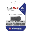Verbatim Pendrive, 64GB, USB 2.0, extra ellenálló, VERBATIM "ToughMAX", fekete