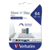 Verbatim Pendrive, 64GB, USB 3.2, 80/25MB/s, VERBATIM "Nano"