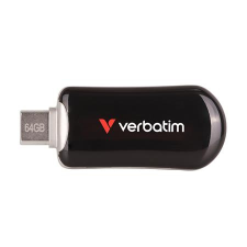 Verbatim Pendrive, 64GB, USB-C 3.2 Gen1, VERBATIM  Plectra , fekete pendrive