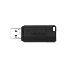 Verbatim Pendrive, 8GB, USB 2.0, 10/4MB/sec, VERBATIM &quot;PinStripe&quot;, fekete pendrive