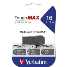 Verbatim Pendrive, extra ellenálló, 16GB, USB 2.0, VERBATIM "ToughMAX", fekete memóriakártya