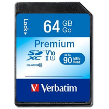 Verbatim Premium SDXC 64GB UHS-I V10 U1 memóriakártya
