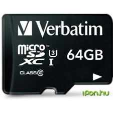Verbatim Pro U3 64GB MicroSDXC 45 MB/s 47042 memóriakártya