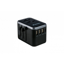 Verbatim Universal Travel Adapter UTA-04 Plug with USB-C PD &amp; QC, USB-C &amp; 3 USB-A ports kábel és adapter