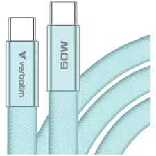 Verbatim USB-C Töltő/adatkábel 60W PD3.0 Kék 1.2m SP116270 kábel és adapter