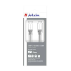 Verbatim USB kábel, USB-C 3.1 - USB-C , 30 cm, VERBATIM, ezüst (KV48867)