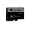 Verbatim Verbatim 64GB MicroSDXC Pro U3 Class 10 + adapterrel