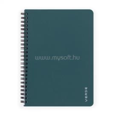 VERDE A5 60 lapos PP zöld vonalas spirálfüzet (8-869) füzet