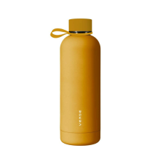 VERDE termosz, 500ml, mustársárga kulacs, kulacstartó