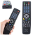 Verk Group Univerzális multifunkciós távirányító, DVD VCR SAT CD AUX TV VIDEO AUDIO, 19,5 cm x 5 cm x 2,5 cm, fekete