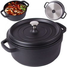 Verk Group VG 07168_CZ tapadásmentes indukciós főzőedény fedéllel, 4l, fekete edény