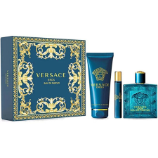 Versace Eros SET: Parfumová voda 100ml + Parfumová voda 10ml + tusfürdő gél 150ml kozmetikai ajándékcsomag