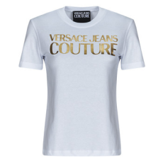 Versace Jeans Couture Rövid ujjú pólók 78HAHT01 Fehér EU XS