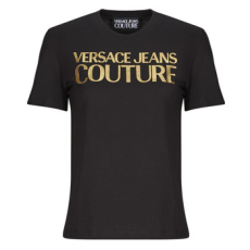 Versace Jeans Couture Rövid ujjú pólók 78HAHT01 Fekete EU XS