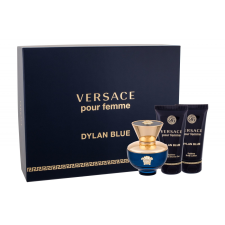 Versace Pour Femme Dylan Blue, edp 50 ml + Testápoló 50 ml + tusfürdő gél 50 ml kozmetikai ajándékcsomag
