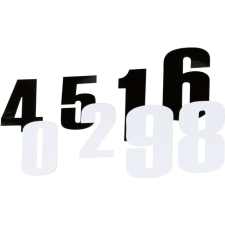  Verseny Sorszám Matrica fehér 12 cm # 3 információs címke