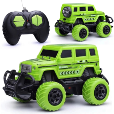 Versenyautó RC Jeep terepre LED világítással távirányítós modell
