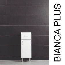 Vertex Bianca Plus 30 alacsony szekrény 1 ajtóval, 1 fiókkal, rauna szil színben, jobbos fürdőszoba bútor
