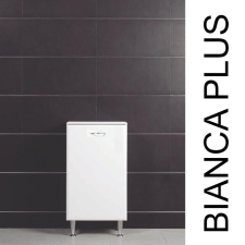 Vertex Bianca Plus 45 alacsony szekrény szennyestartóval, aida dió színben fürdőszoba bútor