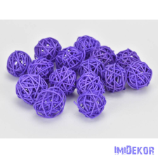  Vessző gömb 3 cm 15db/cs - Lila dekorációs kellék