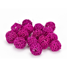 Vessző gömb magenta 3cm 15db/csomag dekorációs kellék