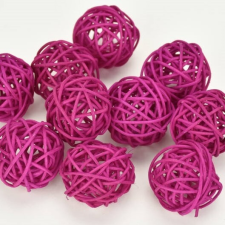  Vessző gömb magenta 4cm dekorációs kellék