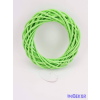 Vessző koszorú alap 25 cm - Élénk zöld