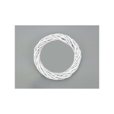  Vessző koszorú kopogtató alap 15 cm fehér dekorációs kellék