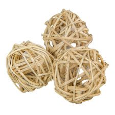  Vesszőlabda 4cm natúr 15db-os dekorációs kellék