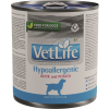 Vet Life Dog Hypoallergenic Duck & Potato konzerv 300 g