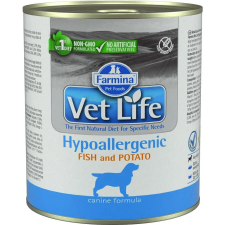 Vet Life Dog Hypoallergenic Fish & Potato konzerv 300g kutyaeledel