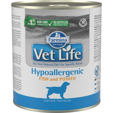 VET LIFE Dog Konzerv Hypoallergenic Fish & Potato 300g kutyaeledel