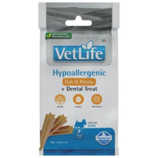 VET LIFE Natural Diet Dog Jutalomfalat Hypo Fish&potato Adult Mini 60g jutalomfalat kutyáknak