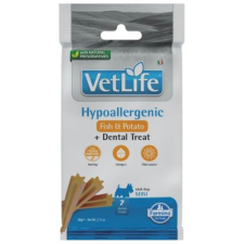  Vet Life Natural Diet Dog Jutalomfalat Hypo Fish&potato Adult Mini 60g jutalomfalat kutyáknak