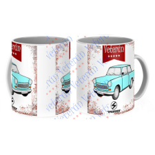  Veterán autós bögre - Trabant 601 kék bögrék, csészék