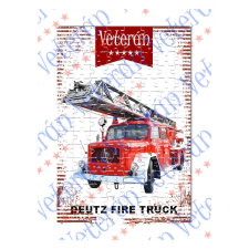  Veterán autós kirakó - Deutze Fire Truck puzzle, kirakós