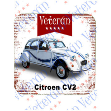  Veterán autós poháralátét - Citroen CV2 fehér konyhai eszköz