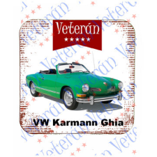  Veterán autós poháralátét - Volskwagen Karmann Ghia zöld konyhai eszköz