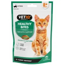  Vetiq Healthy Bites Growth Support jutalomfalat kölyök macskáknak 65g jutalomfalat macskáknak