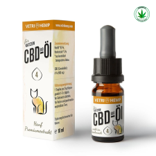 VetriHemp Bio 4% CBD olaj cicáknak 400mg vitamin, táplálékkiegészítő kutyáknak