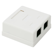 Vez Fali aljzat - 05385 (Cat5e, UTP, 2xRJ45, árnyékolatlan, fehér) megfigyelő kamera tartozék