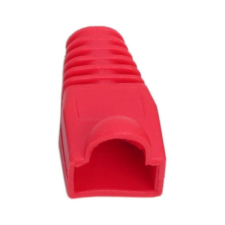 Vez Törésgátló RJ45 csatlakozóhoz (05230PI-100), piros, 100db/csomag kábel és adapter