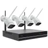  Vezeték nélküli kültéri kamera rendszer 4 db 3 Mpixel IP kamerával és NVR videó rögzítővel WIFI 660-4 3MP