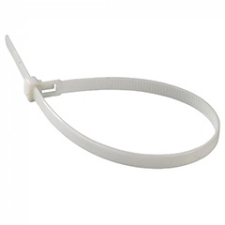  Vezeték rögzítő, kábel kötegelő (4.5x150 mm - 100 darab) fehér barkácsolás, csiszolás, rögzítés