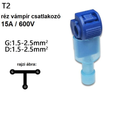  vezeték vámpír csatlakozó 1,5-2,5mm kisháztartási gépek kiegészítői