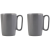 VIALLI DESIGN ., kerámia, 250 ml, 2 darab, szürke _ FUORI 30015