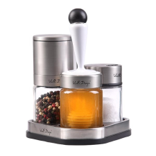 VIALLI DESIGN kézi daráló, sótartó és mézescsupor készlet_SOHO 8838 papírárú, csomagoló és tárolóeszköz